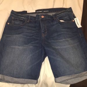 Bermuda jean shorts